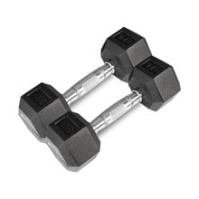 8 Piece Cortex 56kg Hex Fixed Dumbbell Set